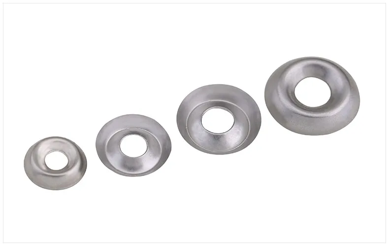 304 Stainless steel fish eye gasket 6#8#10#12# concave and convex gasket decorative hollow gasket bowl shaped gasket