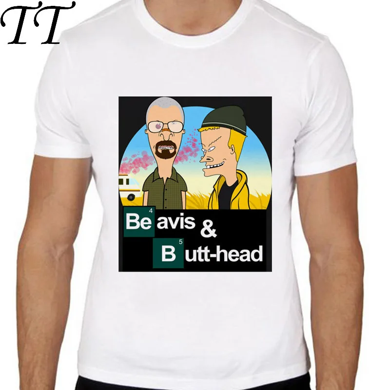 beavis and butthead 32 t shirt Men Print T-Shirts Fashion Print T-Shirts male O Neck Tees TMM1037