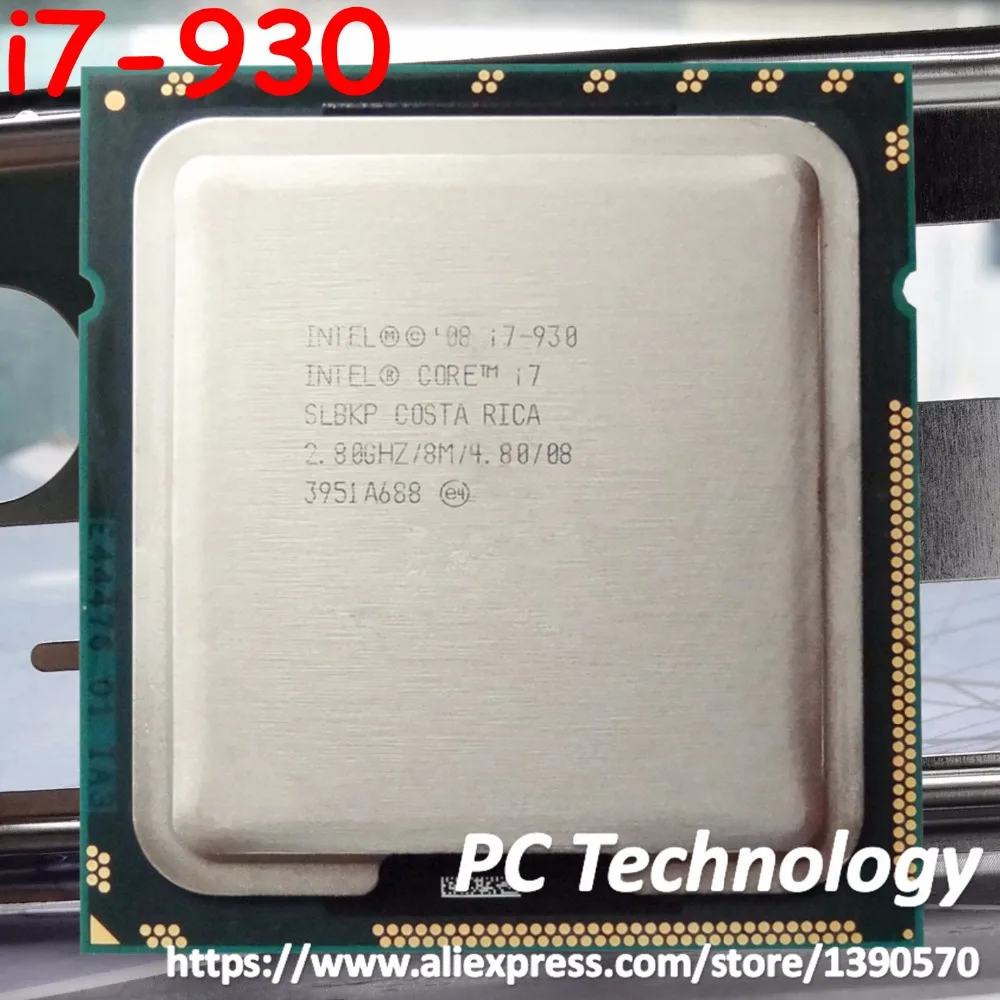 Original Intel Core i7 930 processor i7-930 CPU 8M Cache 2.80GHz 4-cores LGA1366 free shipping ship out within 1 day