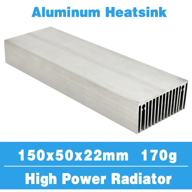 150X50 Radiator Heatsink Aluminium Koellichaam Koeling Koeler Fit Led Transistor Ic Module Power Pbc Warmteafvoer Voor led Chip