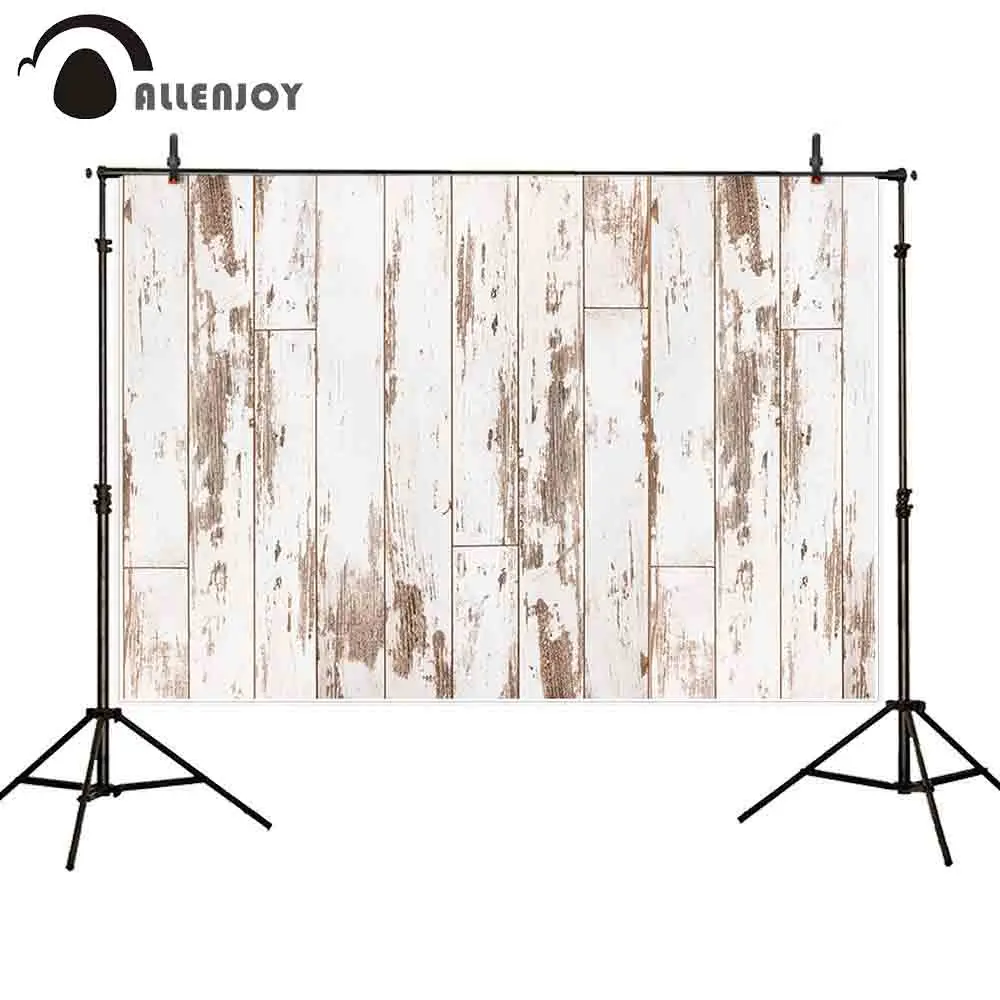 Allenjoy photography backdrop wooden wall vintage primary color furniture abstract background newborn wedding birthday photocall