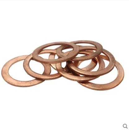 

10pcs 20mm x 14mm x 2mm Copper Crush Washers Seal Flat Ring Fastener Replacement