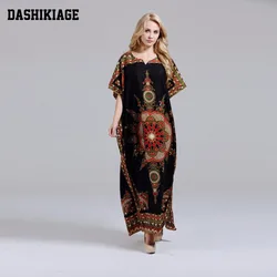 Dashikiage — Dashiki en 100% coton et à motifs africains pour femmes, robe superbe et élégante pour dames, nouvel arrivage