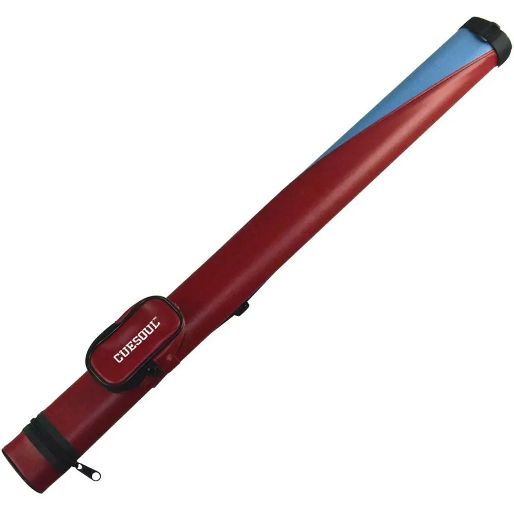 

Cuesoul Two Tone 1 Butt X 1 Shaft Pool Cue Tube Case Red Billiard Canister