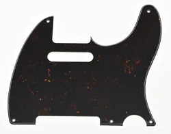 Vintage TL 5 Hole Guitar Pickguard Dark Brown Tortoise for Telecaster Guitar