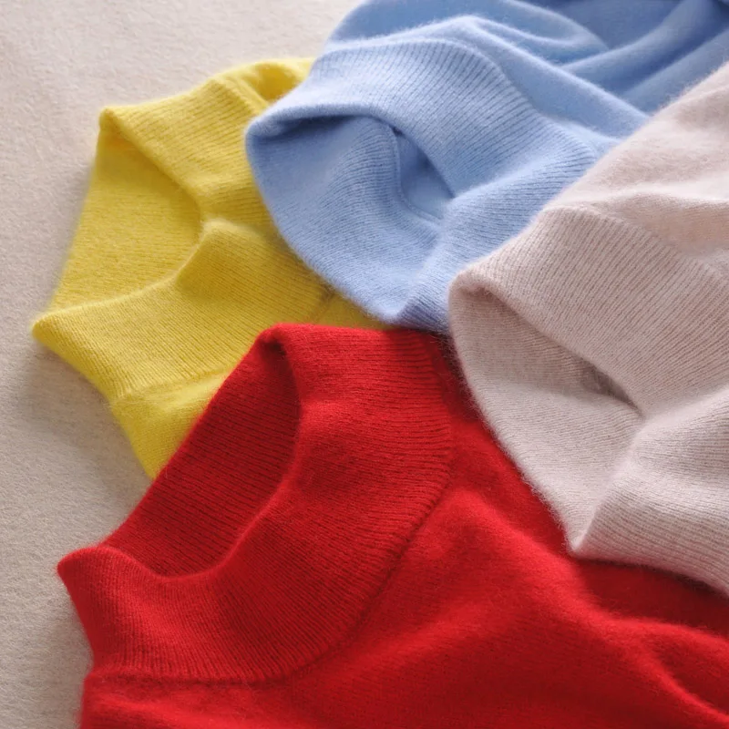 Maglione o-collo moda donna autunno inverno manica lunga tinta unita tutto abbinato Pullover lavorato a maglia
