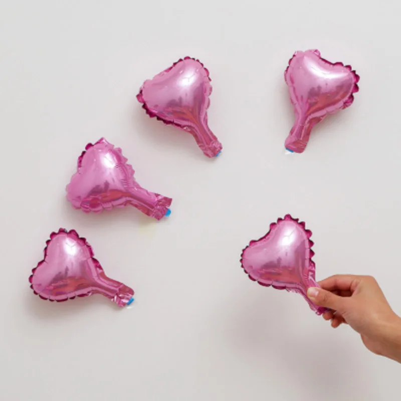 50PCS 5 Inch Mini Heart Pentagram Foil Balloons Wedding Room Decor Baby Birthday Party Christmas Decorations Supplies Kids Toys
