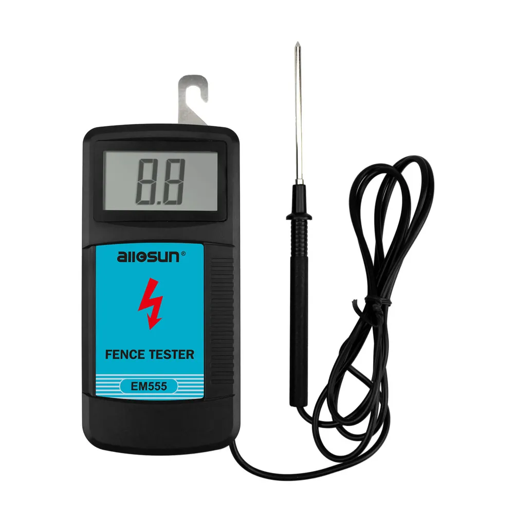 ALL SUN EM555 Electric Fence Tester Digital Electric Tester High Voltage for Electric Fencing 300-9900V