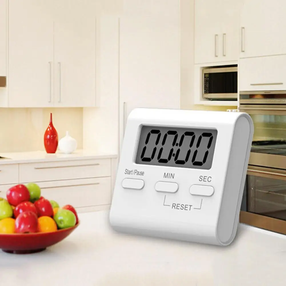 LCD Screen Digital Kitchen Countdown Timer Cooking Alarm For Cooking Sports Office 1PC J3