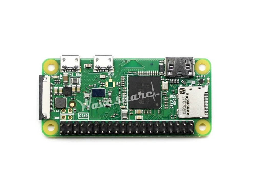 Raspberry Pi Zero WH, With Built-In WiFi And Bluetooth, 40PIN pre-soldered GPIO headers, 1GHz ARM11 single-core processor