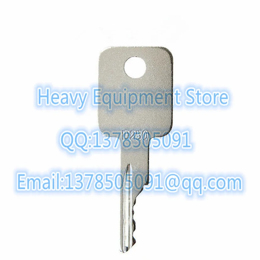 2 Piece D250 Ignition Key For Bobcat Broce Genie Grove Ingersoll-Rand JLG Pollock Tenant Terex Timberjack Case Skid Steer