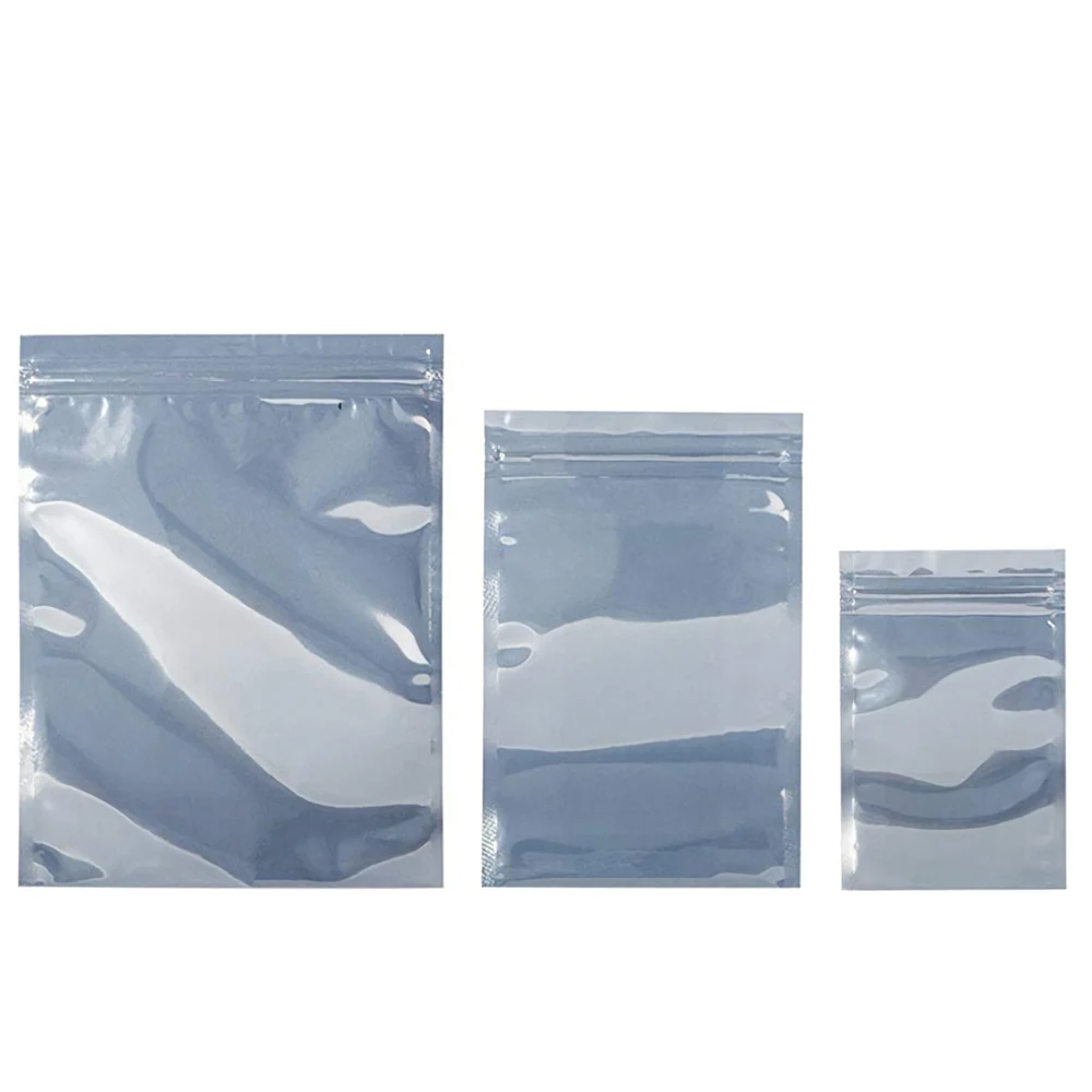 50pcs Premium Antistatic Bag ESD Shielding Anti Static Bags Plastic Static-Free Storage for Motherboard Video Card LCD Screen