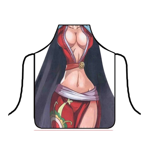 Funny Apron Cartoon Aprons Luffy Kitchen Apron Dinner Party Cooking Apron Adult Baking Accessories Wholesale WQ273