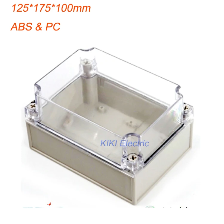 Europe Style plastic box use as terminal /Meter/Junction Enclosure Waterproof IP66 Clear Cover boxes 125*175*100mm DS-AT-1217-1