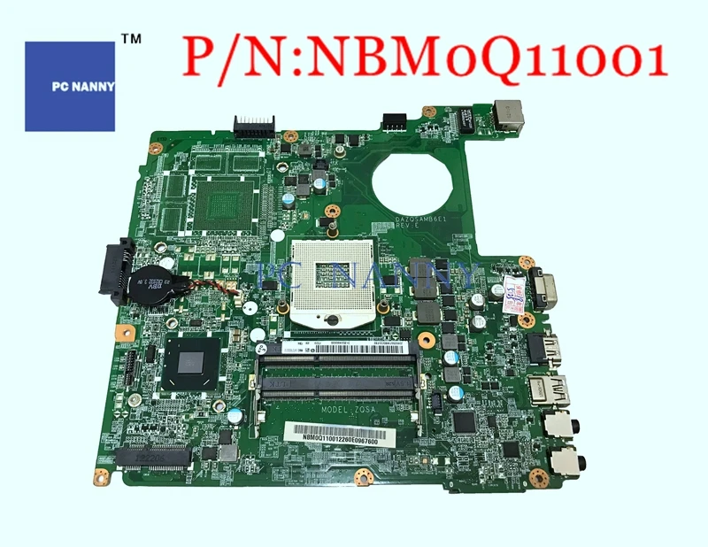 PCNANNY NB.M0Q11.001 NBM0Q11001 DAZQSAMB6E1 for Acer Aspire E1 431 Mainboard Laptop pc Motherboard ddr3 s989 hm76 GMA HD 3000