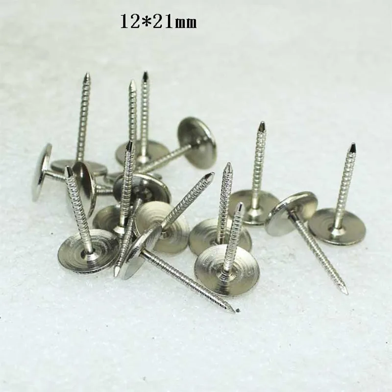 Bulk Iron Upholstery Nail Antique Jewelry Case Box Sofa Decorative Tack Stud Pushpin Decorative Furniture Nails Chrome Color