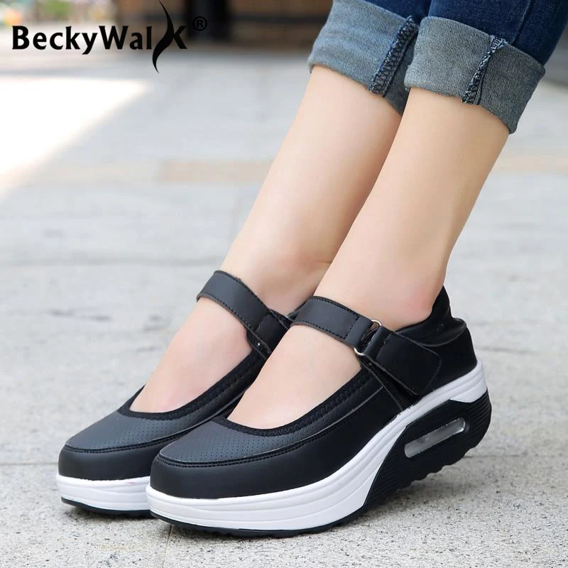 

Big Size Flat Platform Shoes Woman Spring Summer Ladies Height Increasing Shoes Women Casual Platform Sneakers 35-42 WSH3298