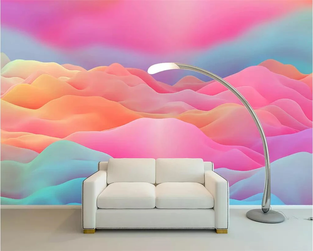 

Beibehang Custom wallpaper photo HD color cloud TV background mural home decoration 3d living room bedroom mural 3d wallpaper