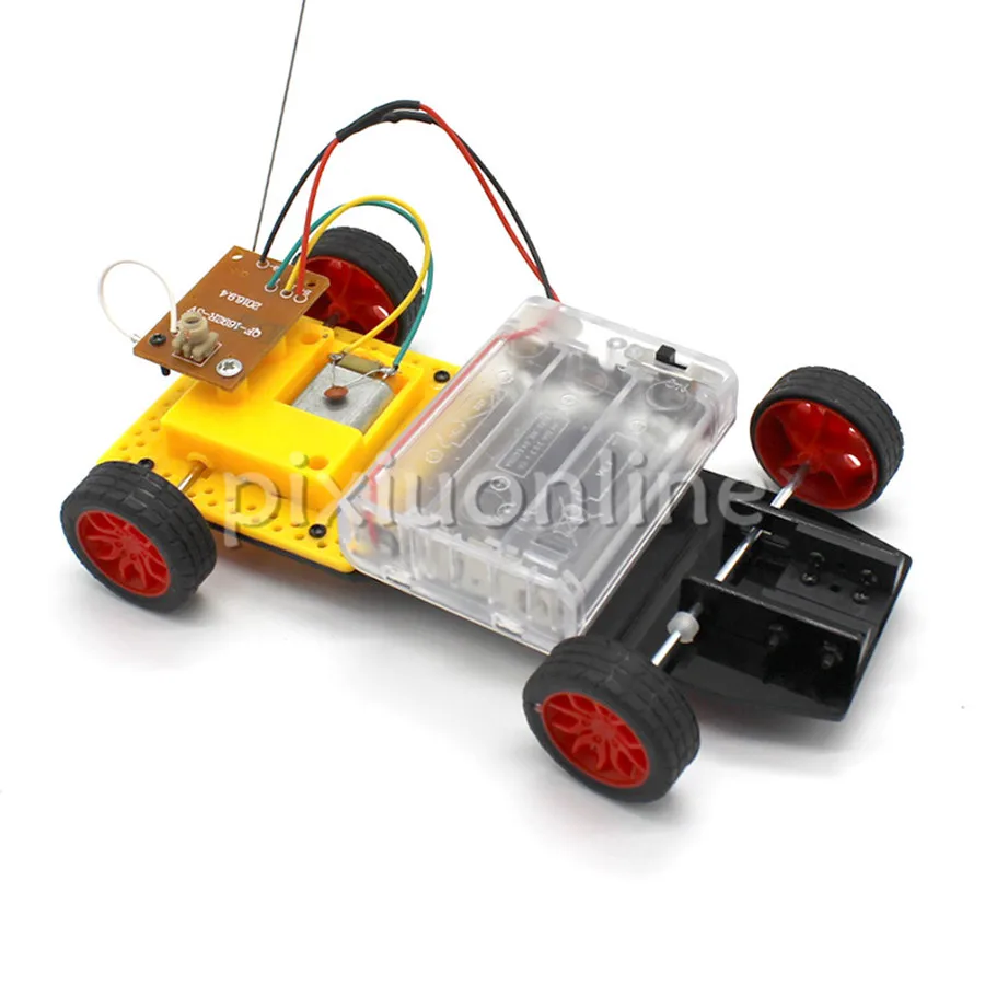 Quick Shipping J732b DIY Two-wheel Drive Model Car Remote Control Steering Free Australia Shipping