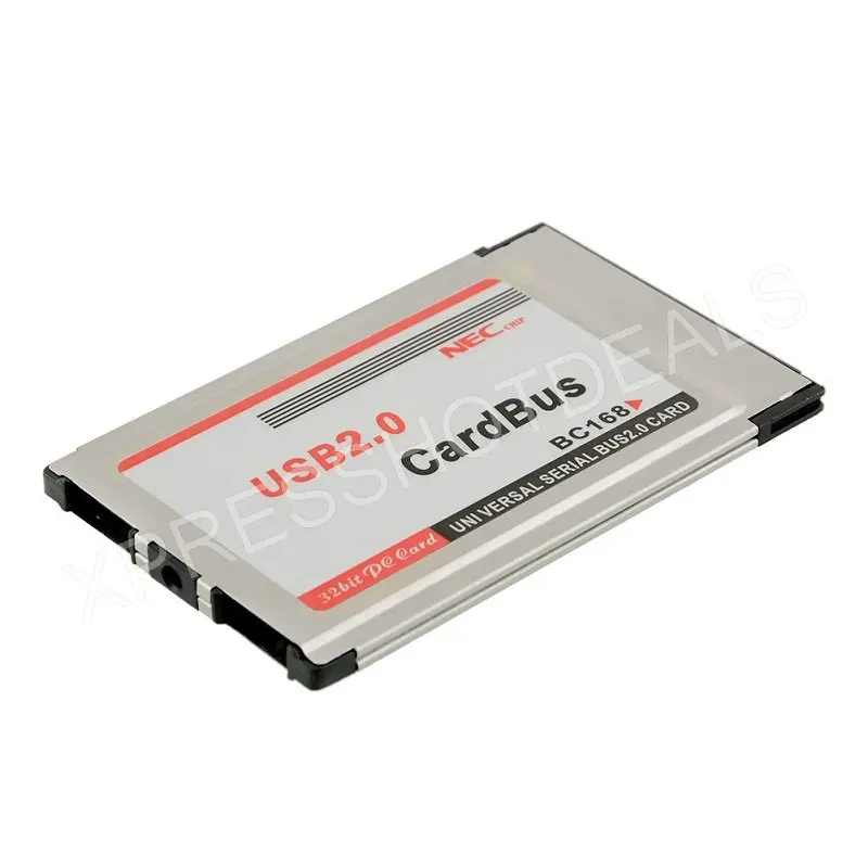 ラップトップpcコンピューター用のpccimata-usb 2.0 cardbusデュアル2ポート480mカードアダプター
