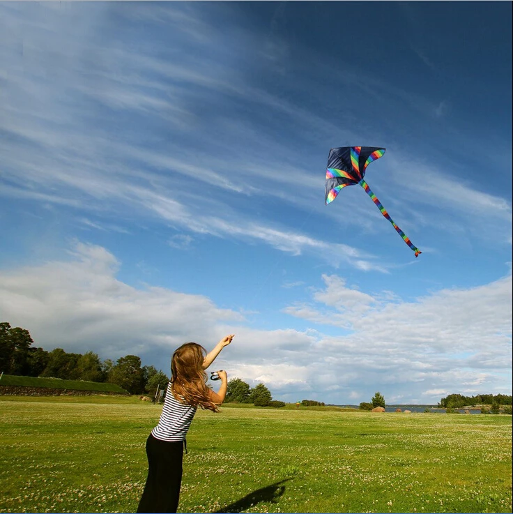 Professionelle Hohe Qualität 1,5 m Im Freien Spaß Sport Karton Drachen/Kid Drachen/Mit Griff Und String Gute Fliegen