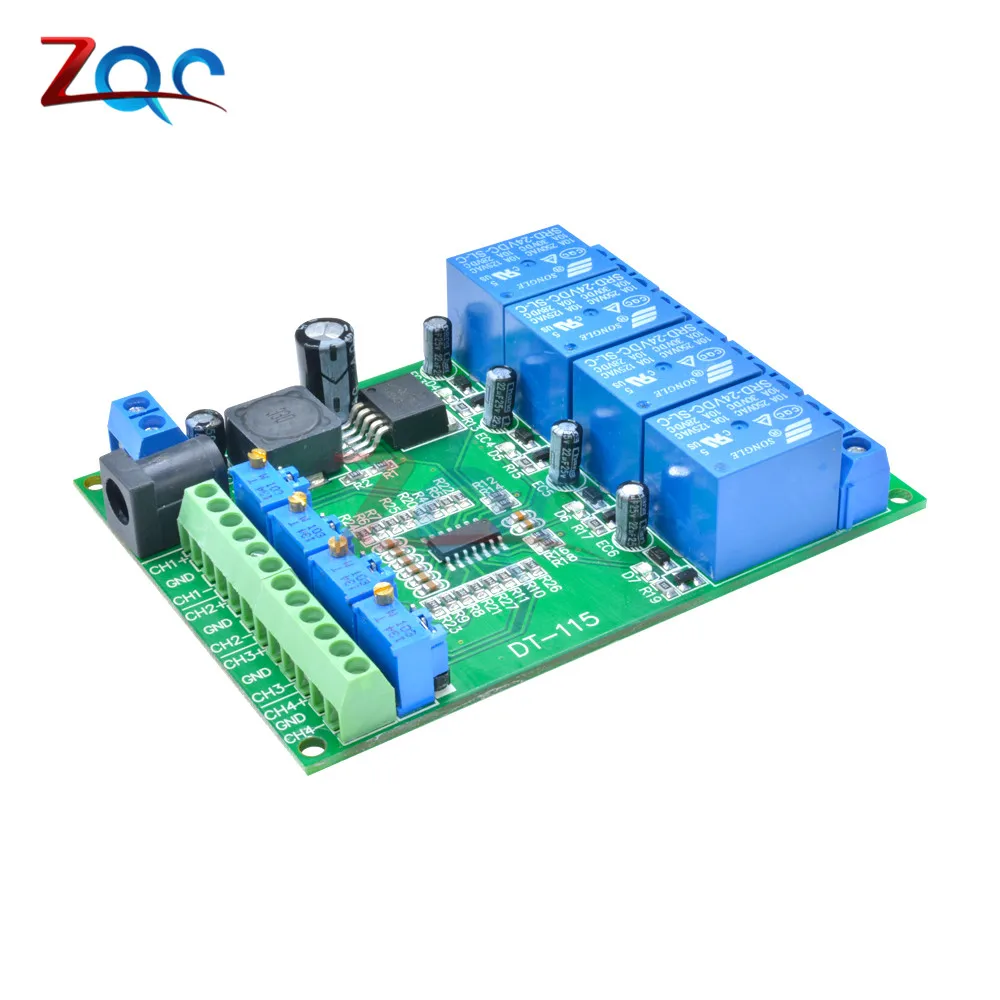 LM393 Comparatore di Tensione Relè Modulo 1/2/4CH con 5V/12V/24V Volt confronto di Bordo per il Settore Automobilistico Circuito Circuito di Modifica