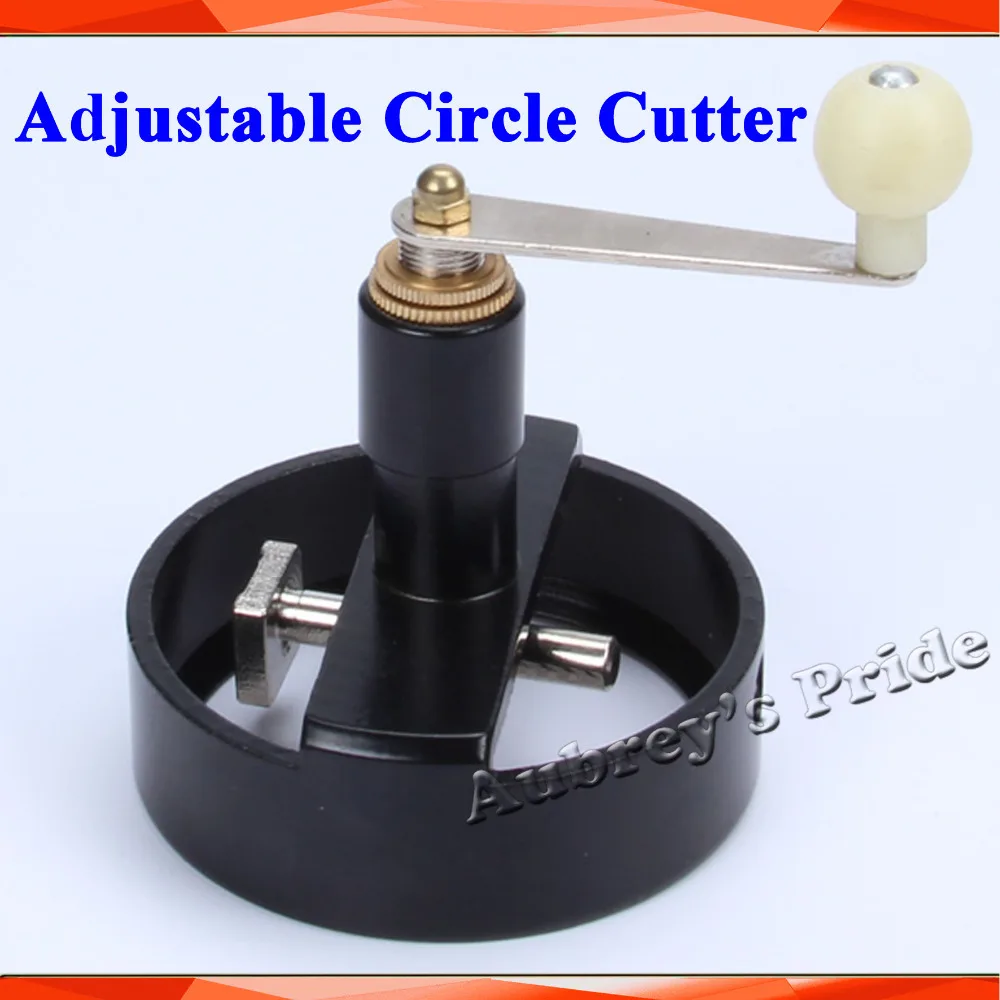 Multi-7Size Adjustable Round Rotary Circle Graphic Paper Metal Cutter Sharp Blade Die Board Button Maker