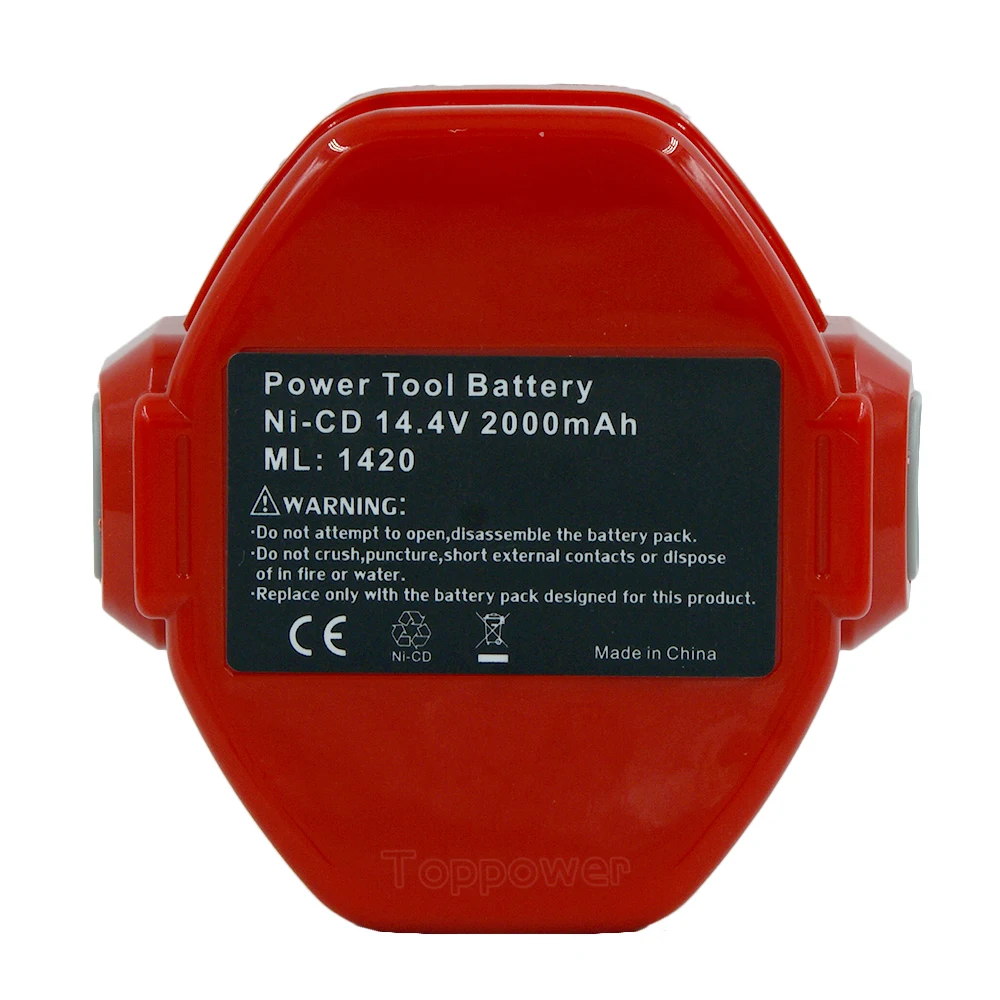 Nova Substituição 14.4V 2.0Ah Ni-CD Power Tools bateria recarregável para Makita Broca sem fio PA14 1433 1434 1435 1435F