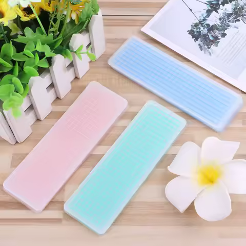 12Pcs PVC grid Washi Tape Separate transparent washi tape storage bookmark Office School Supplies