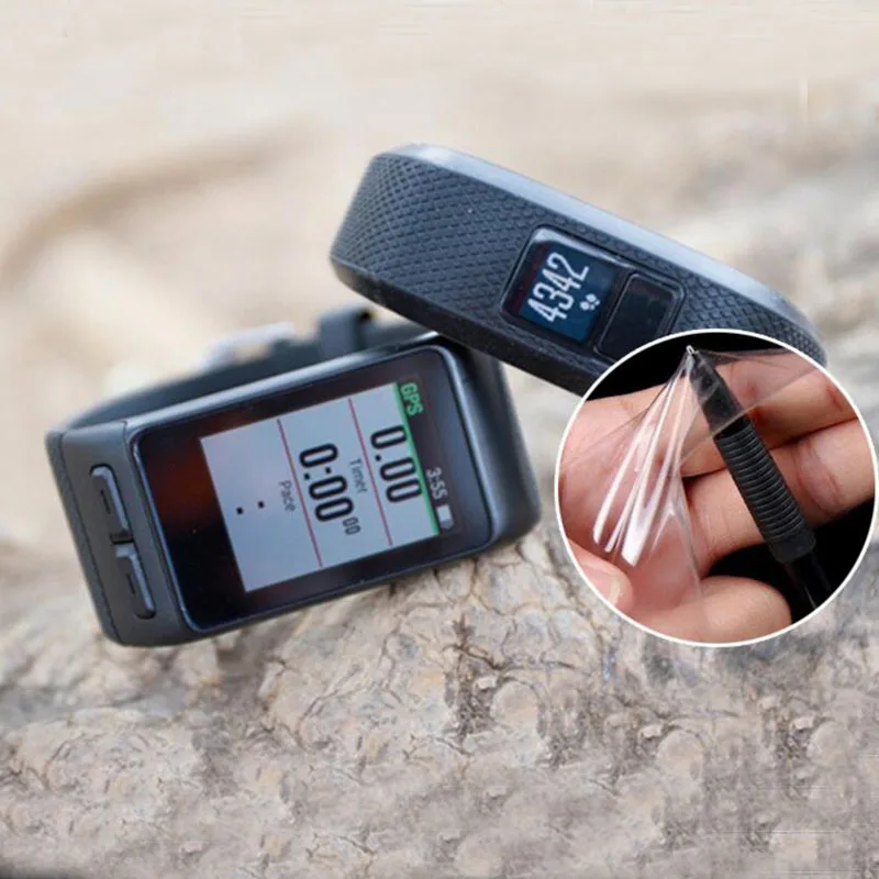Película protectora transparente de TPU suave para reloj de pulsera inteligente Garmin Vivoactive HR, cubierta protectora de pantalla completa (no de vidrio), 2 uds.