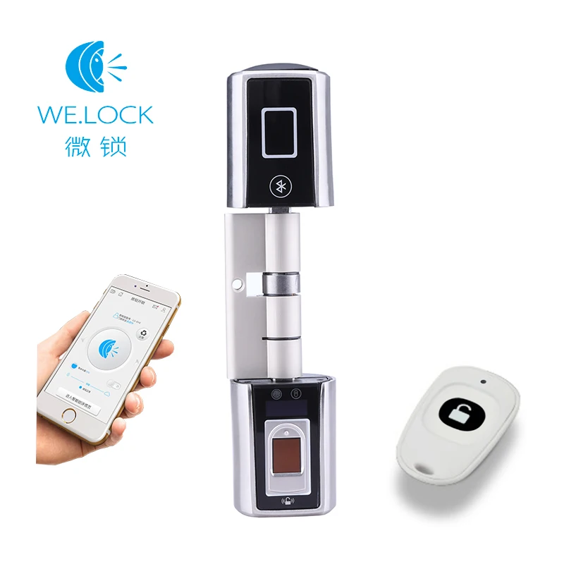 

2024 New Design L5SR-Plus Home Intelligent Smart Cylinder Bluetooth Electronic Fingerprint Cylinder Digital Door Lock