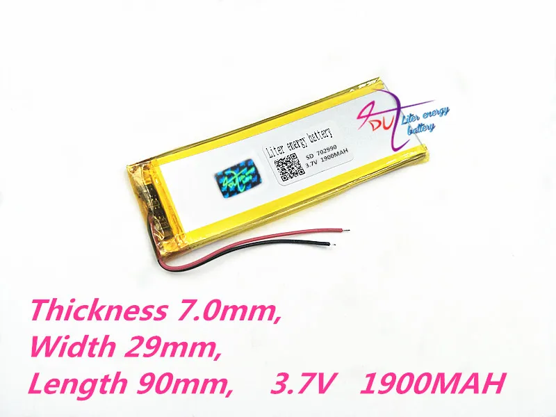 702990 3.7V 1900MAH 703090 polimerowa litowo-li-po akumulator do GPS DVD E-book Tablet PC powerbank do telefonu