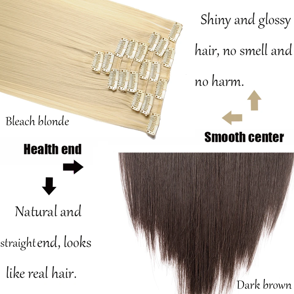 BENEHAIR Synthetic Clips Hair 23\