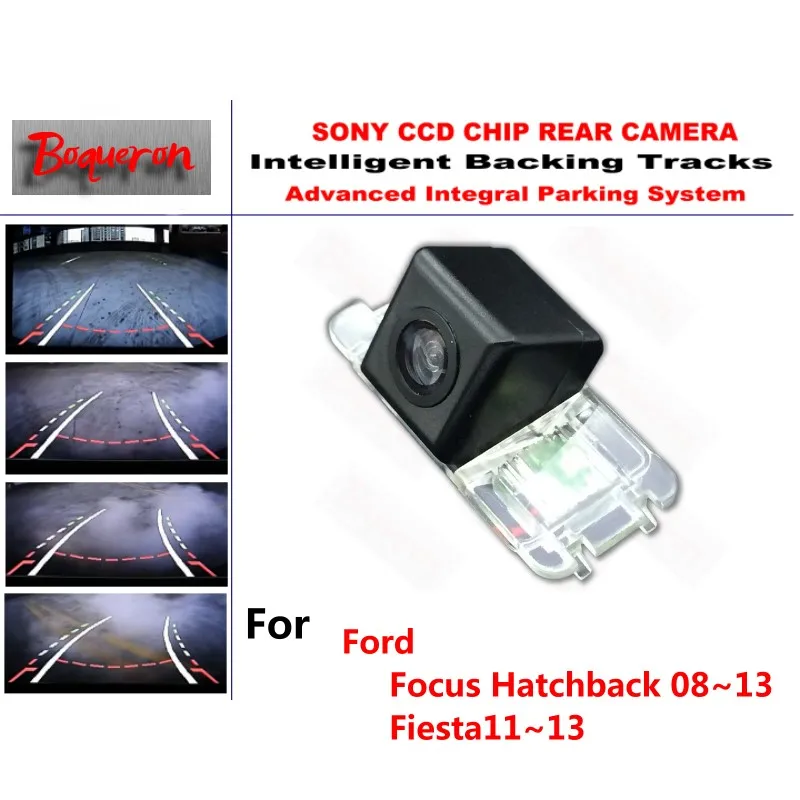 

For Ford Focus Hatchback 08~13 Fiesta 11~13 CCD Car Backup Parking Camera Intelligent Tracks Dynamic Guidance Rear View Camera