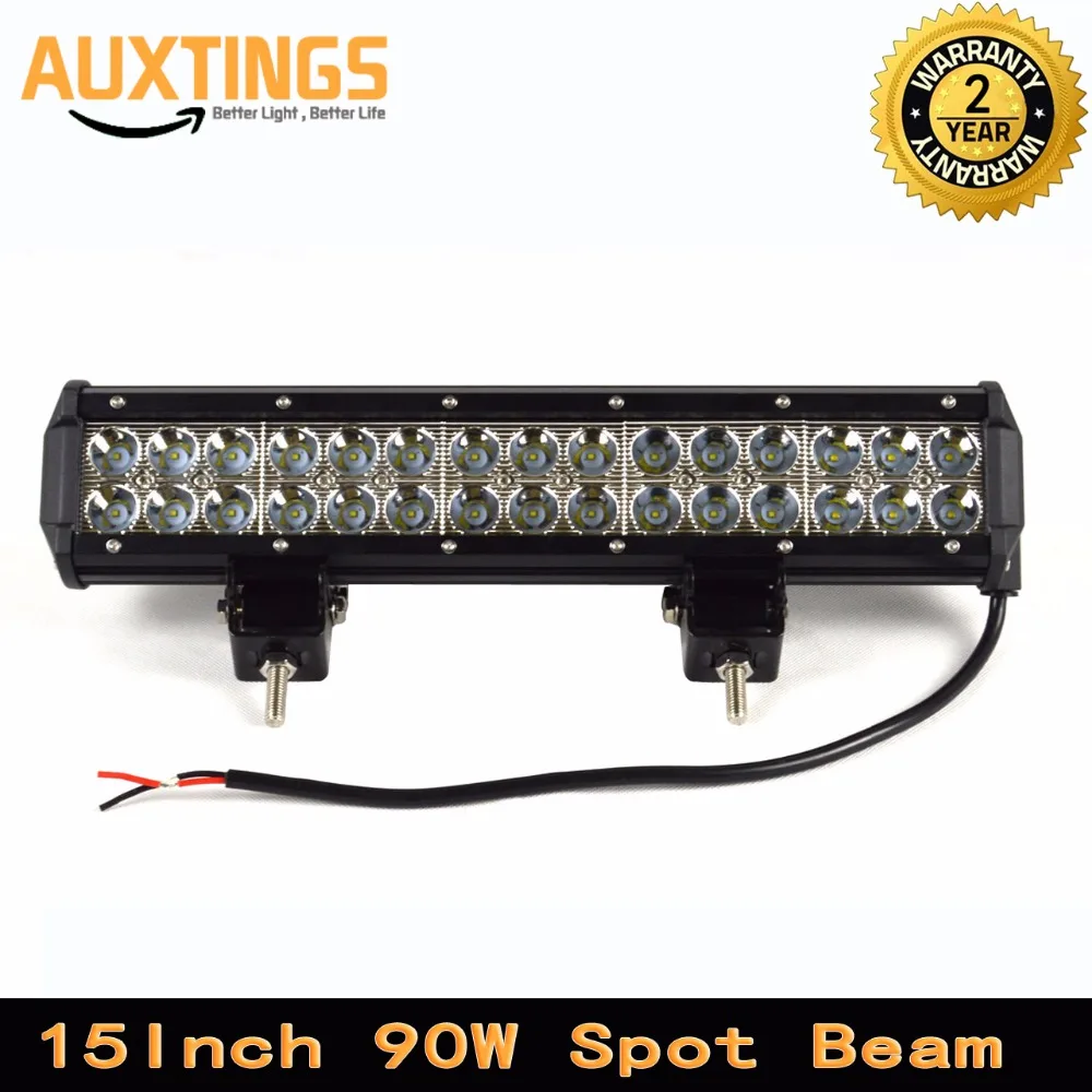 FREE Tax Germany stock 4x4 lights 15 INCH 90W COMBO beam led driving light 12v led light bar auto led work light