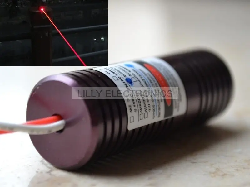 Focusable 300mw 638nm/635nm Orange Red Laser  Dot Module 20*58 mm