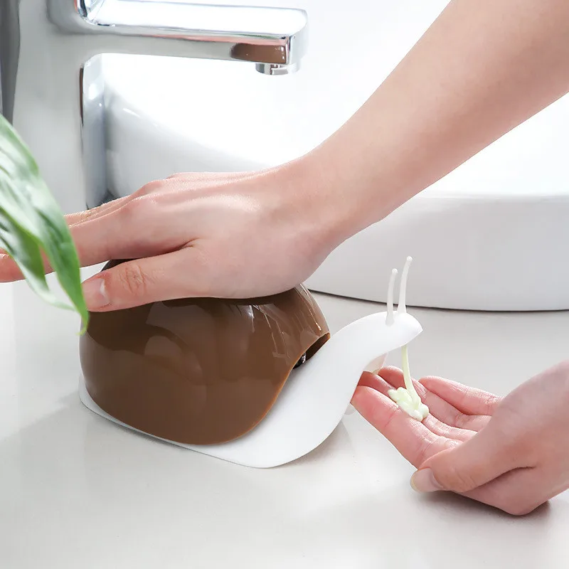 Kitchen Bathroom Snail Portable Soap Dispenser Liquid Hand Antiseptic Shampoo Bottle Container Shower Gel Soap Bottles