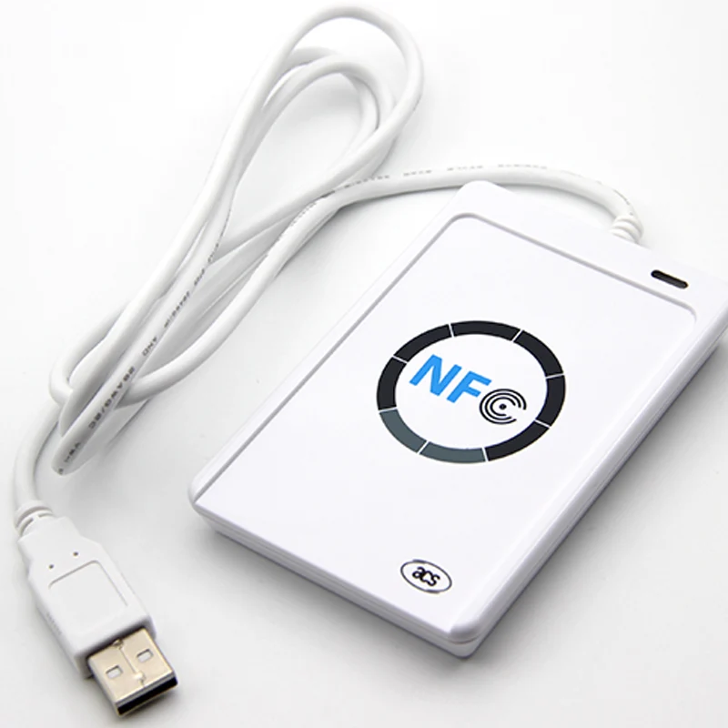 NFC ACR122U RFID Đầu Đọc thẻ thông minh Nhà Văn Máy Photocopy Duplicator có thể ghi clone phần mềm USB IC 13.56 mhz ISO 14443 + 5 pcs UID TagNFC MỘT