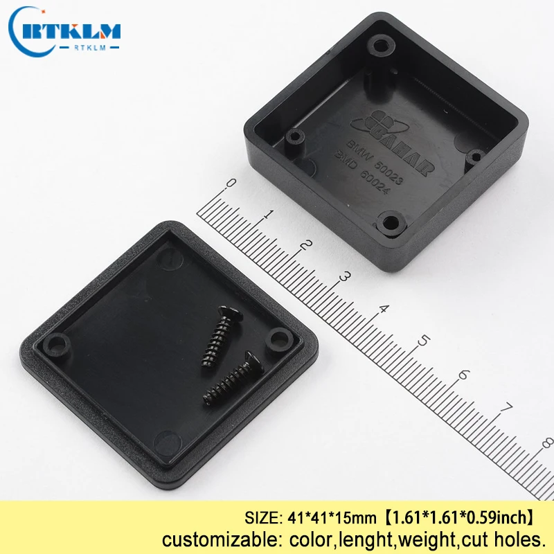 electrical housing plastic junction Box DIY Electronics Device Box ABS Plastic Small Handheld instrument enclosures 41*41*15mm