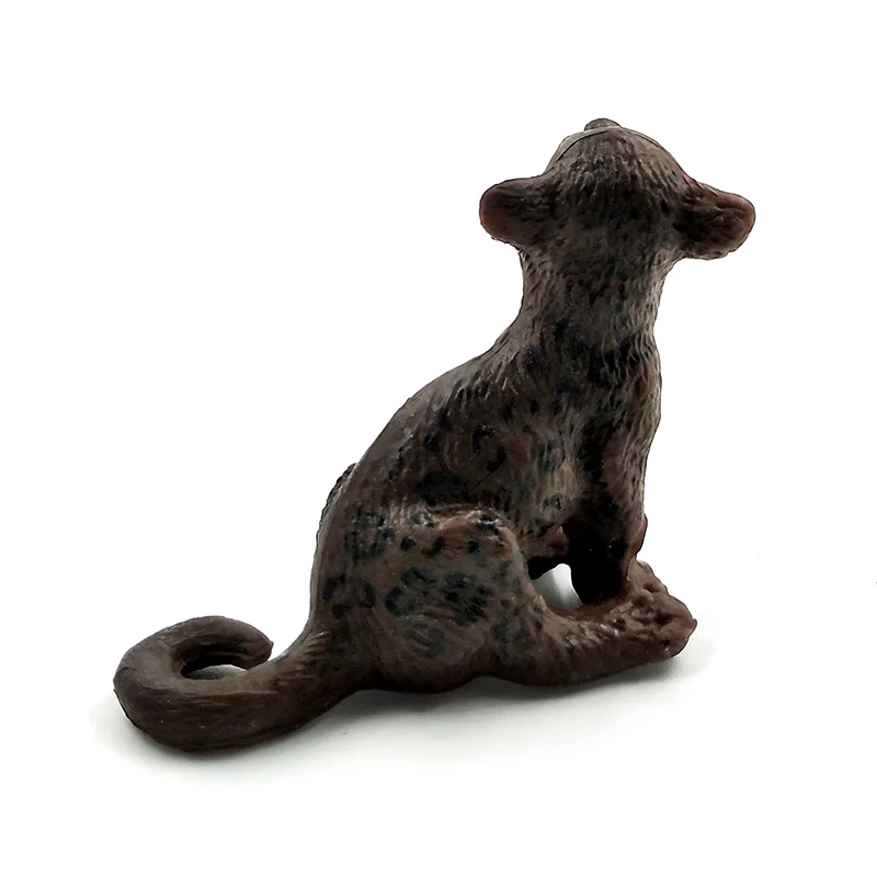 Simulazione Mini cute Baby Nero Leopardo Ghepardo figura figurine Modello animale decorazione della casa della decorazione accessori Regalo per I Bambini giocattolo