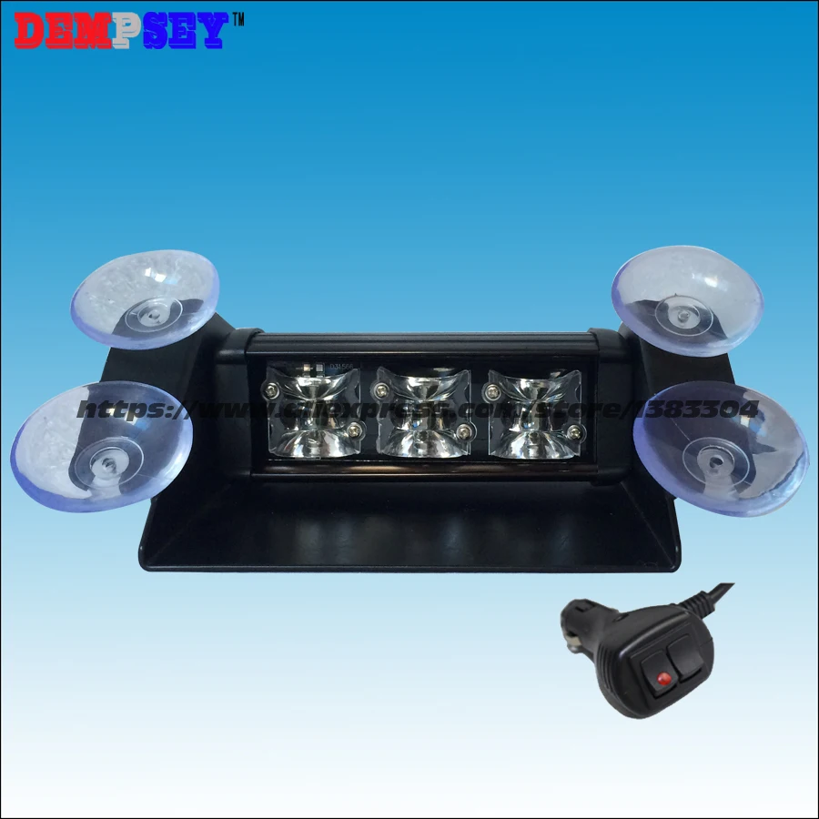 SA-1L3-1 Blue LED Inner Strobe Visor Light/12-24V LED Flash Warning Window Light/Universal Traffic Signal Light deck dash light