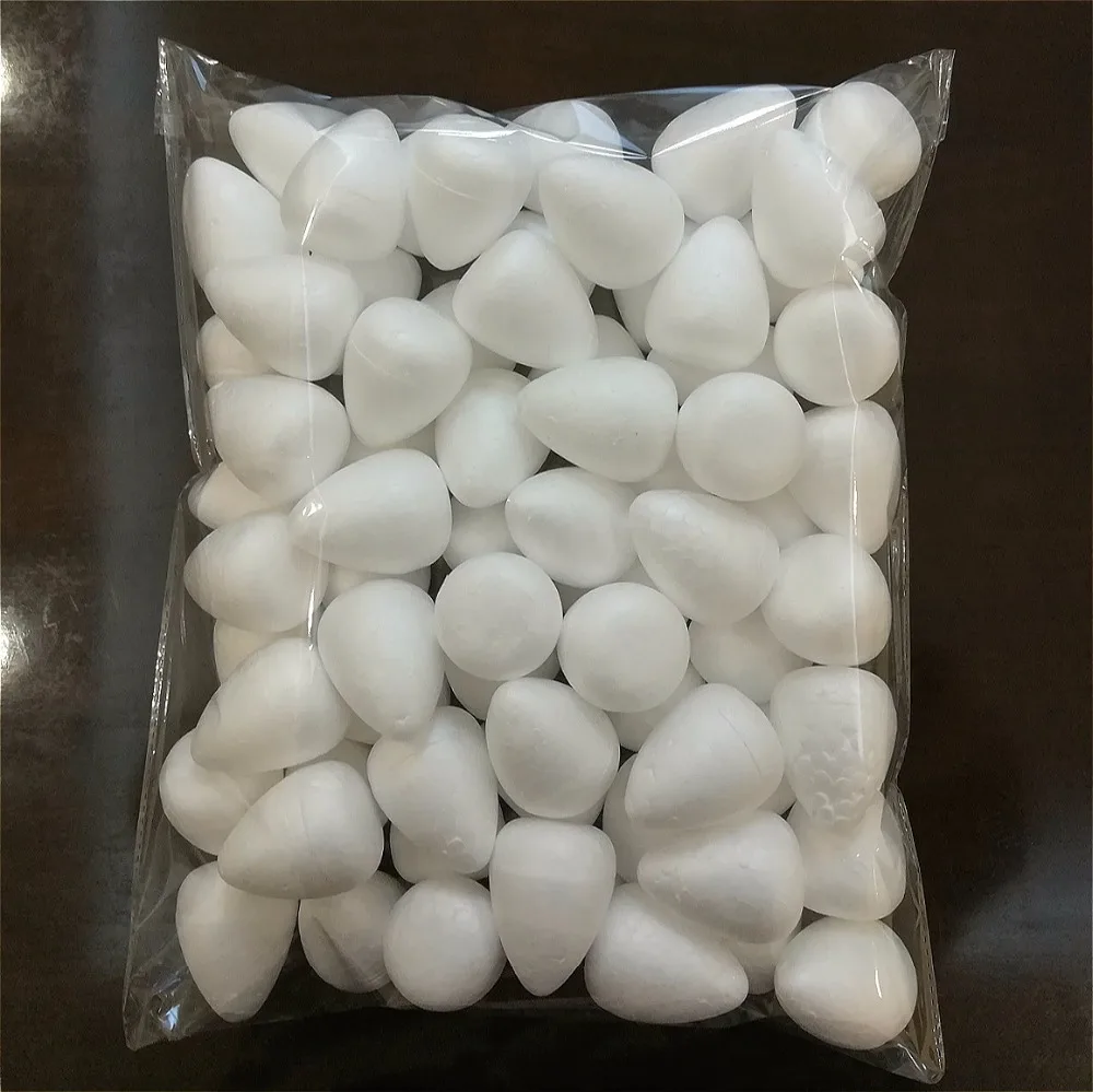 2/2.5/3/3.5/4/5.5cm 10pcs~80pcs White Foam Rose Bud For Nylon Flower Making Material Supplies Nylon Stocking Flower Accessories