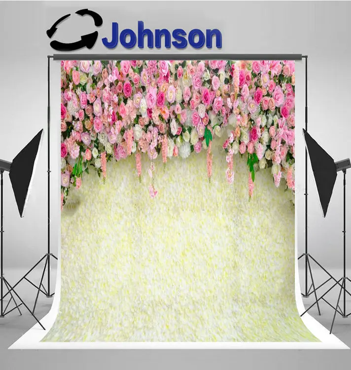 

love stage Flower Decoration photography studio background High quality Computer print wedding photo backdrop