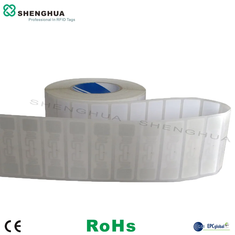 1000pcs/roll Customization Available Access Control RFID Tag UHF Paper Sticker Eletronic Label for Security System HEC Chip