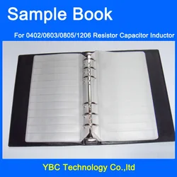 Resistor Capacitor Inductor Blank SMD Components Empty Sample Book For 0402/0603/0805/1206 Electronic Component