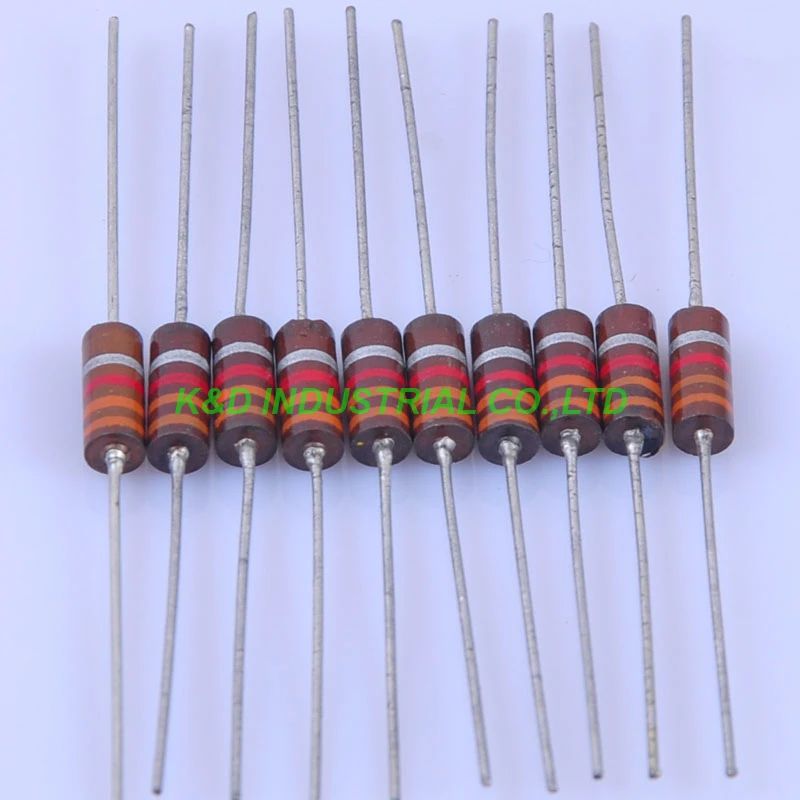 10pcs Carbon Composition Vintage Resistor 0.5W 3.3k Ohm