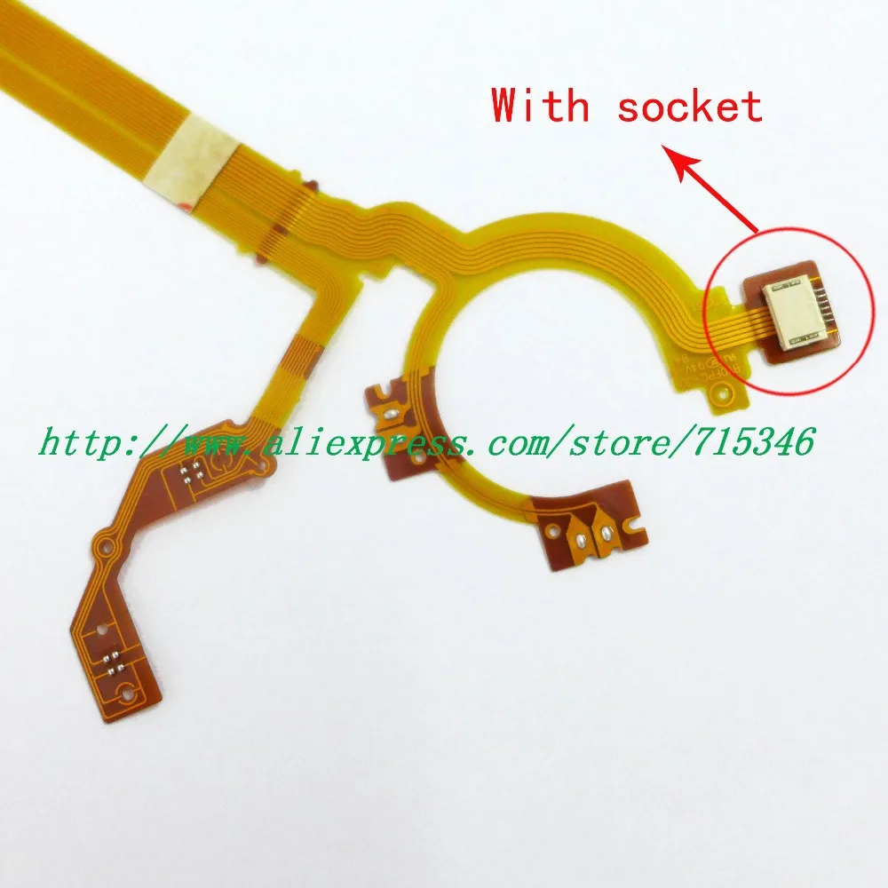 NEW Lens Shutter Aperture Flex Cable For Fuji Fujifilm XF-1 XF1 Digital Camera Repair Part With socket