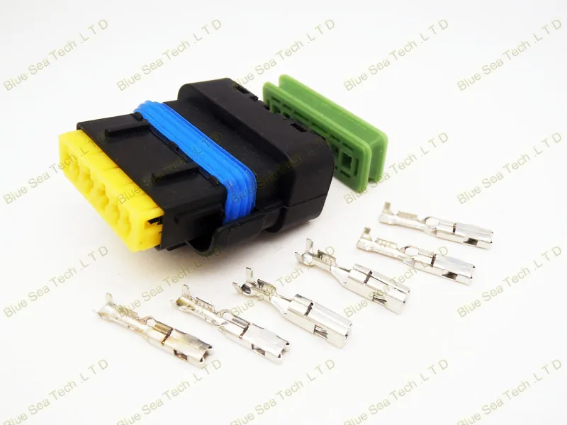 10 sets AMP TE 6 Pin/way FCI auto Connectivity,auto valve oil pump plug for Peugeot,Citroen,VW etc.