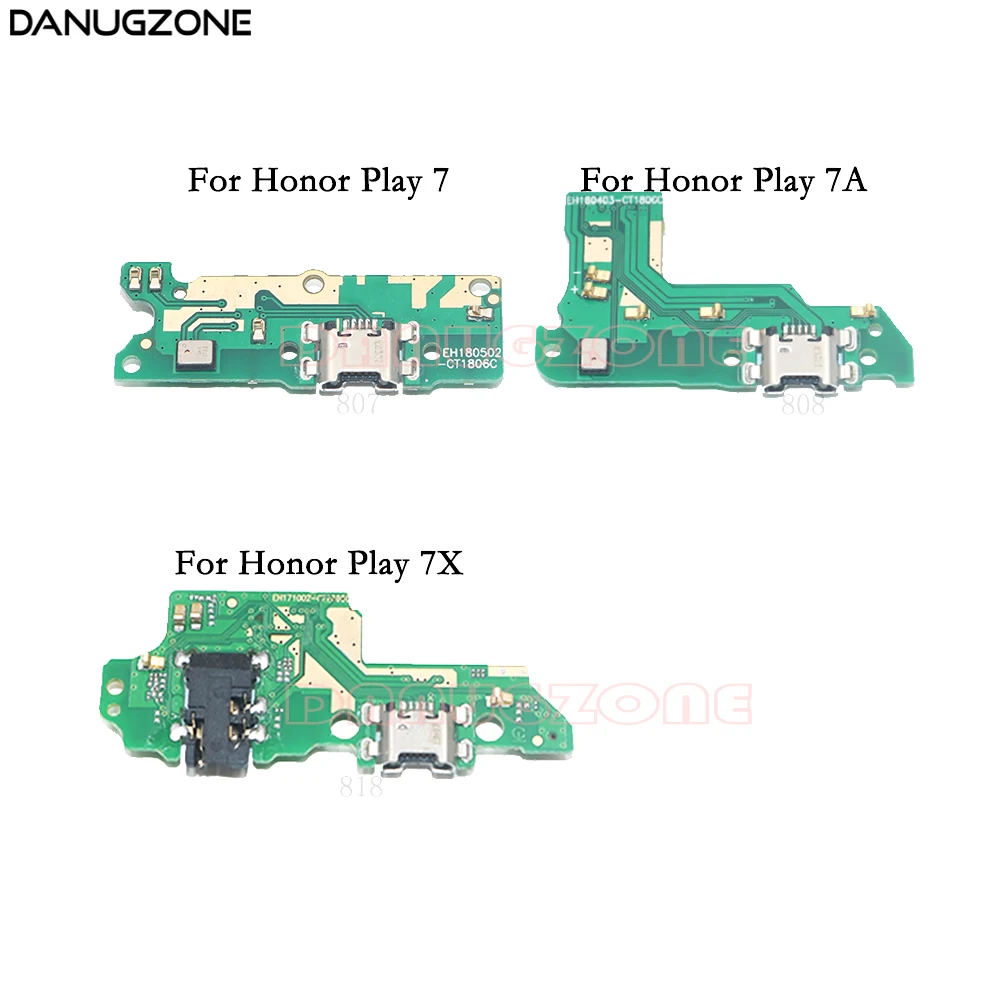 USB Charging Dock Port Socket Jack Plug Connector Charge Board Flex Cable For Huawei Honor Play 7 7A 7X