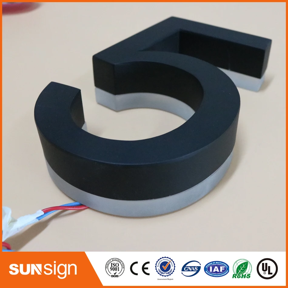 H 30Cm Custom Huisnummer Acryl Led Letters Backlit Led Brief Tekenen